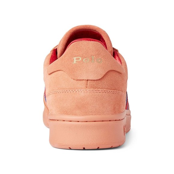Ralph Lauren x Clot - Terracotta Polo Court Suede Sneakers - Picture 4 of 8